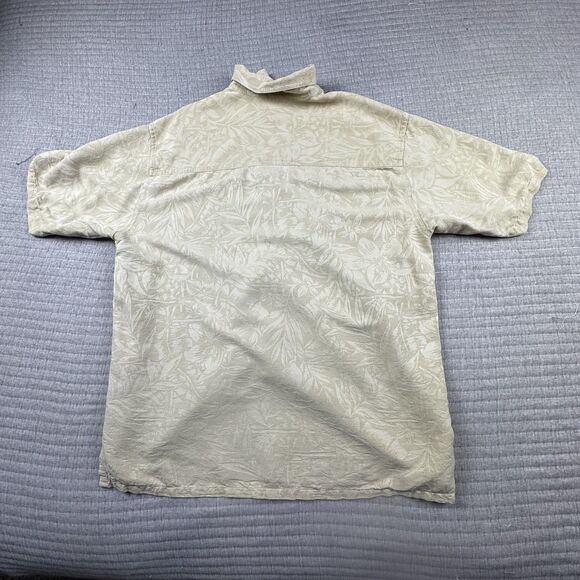 Lot of 3 Silk Beach Shirts Men M,M,L Floral SS Red Blue Beige Hawaiian Tropical - Picture 16 of 16